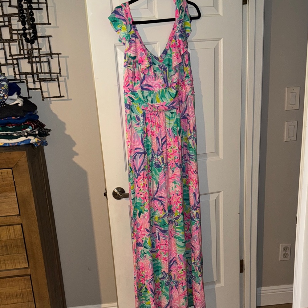 Lilly Pulitzer Mirella Maxi Dress It was All a Dream - xL